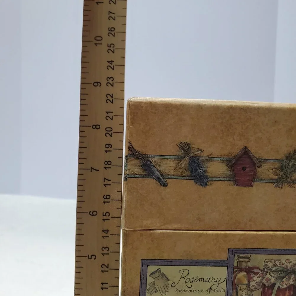 Large Decorative Storage Box Garden Seasonal Herbs Bob's Boxes Gift Box